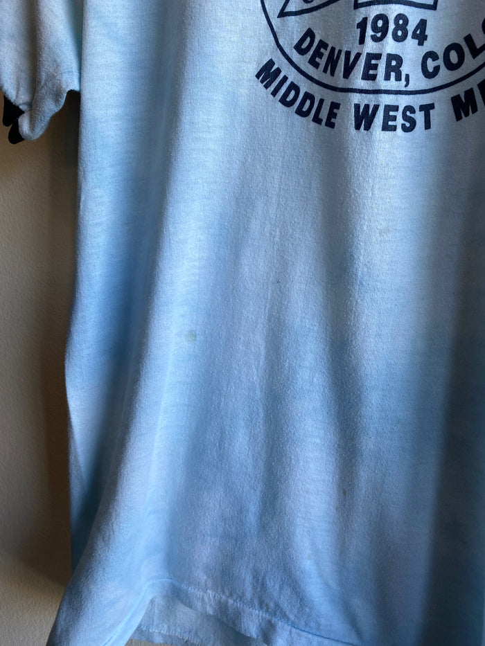 Vintage 1984 Chevrolet Midwest Meet Ringer T-Shirt