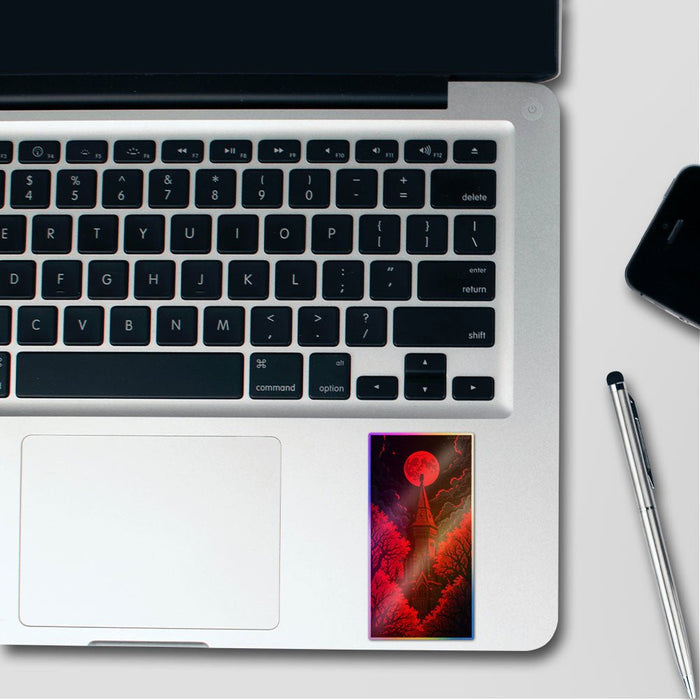 Abstract Red Figure Holographic Stickers - Holographic stickers | STICK IT UP