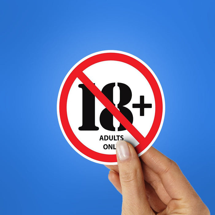 Adults Only Sticker - Stickers | STICK IT UP