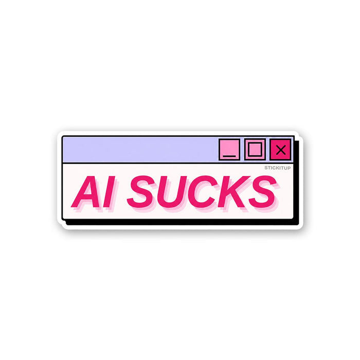 AI Sucks Sticker - Stickers | STICK IT UP