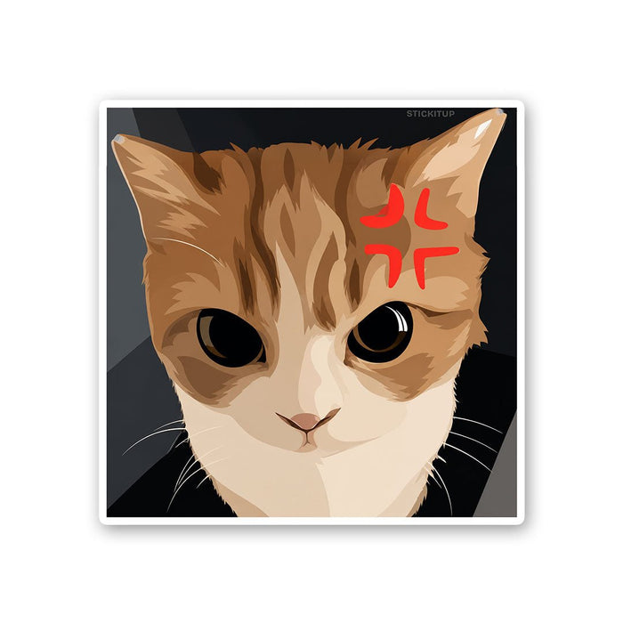 Angry Cat Meme Sticker - Stickers | STICK IT UP