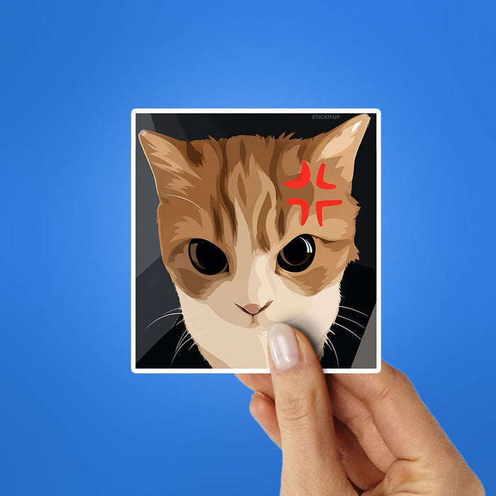 Angry Cat Meme Sticker - Stickers | STICK IT UP