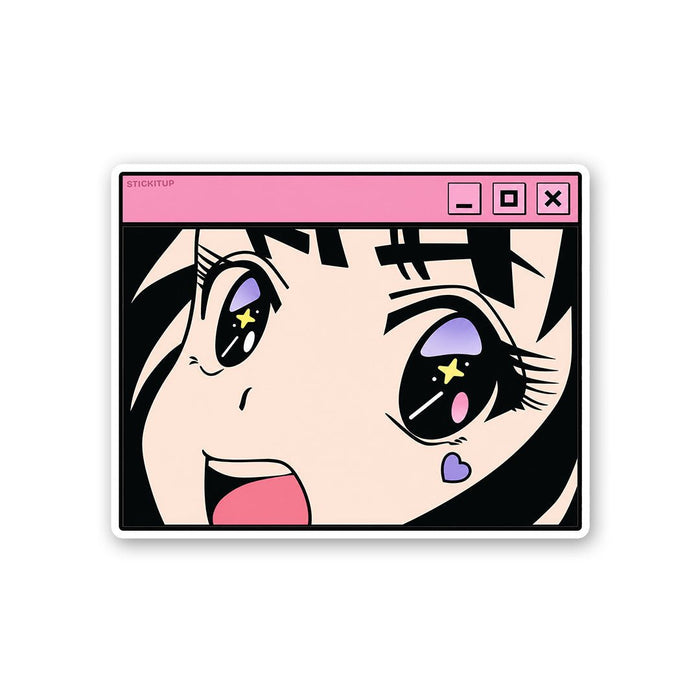 Anime Girl Window Sticker - Stickers | STICK IT UP