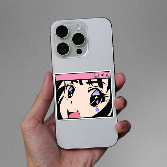 Anime Girl Window Sticker - Stickers | STICK IT UP