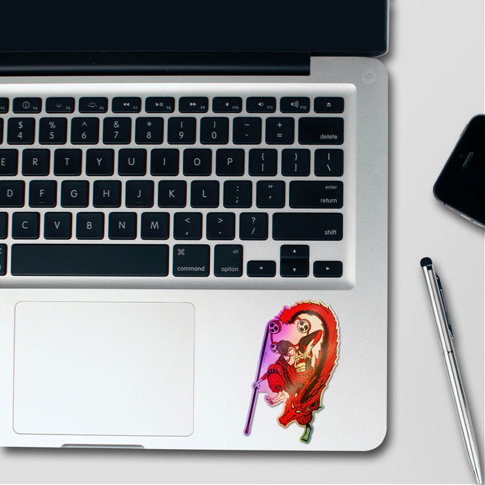 Anime Red Dragon Holographic Stickers - Holographic stickers | STICK IT UP