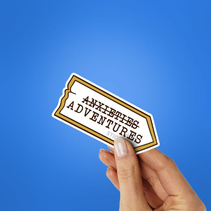 Anxieties Adventures Sticker - Stickers | STICK IT UP