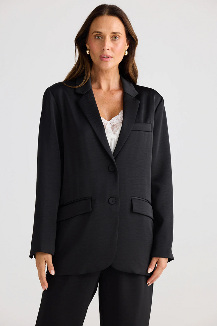 Astrid Black Blazer (Brave + True)