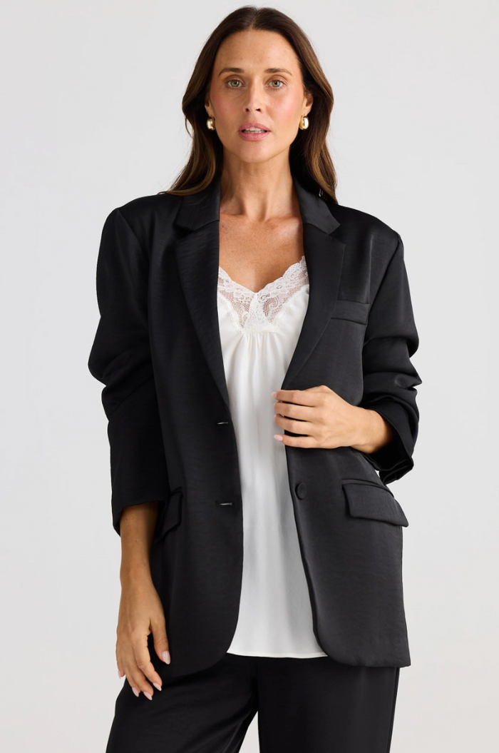 Astrid Black Blazer (Brave + True)