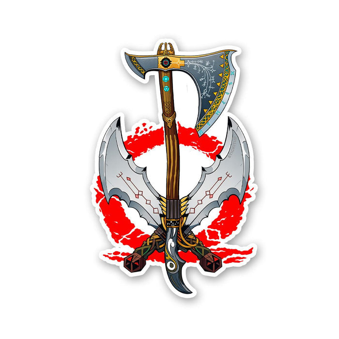Axe Warrior Art Sticker - Stickers | STICK IT UP
