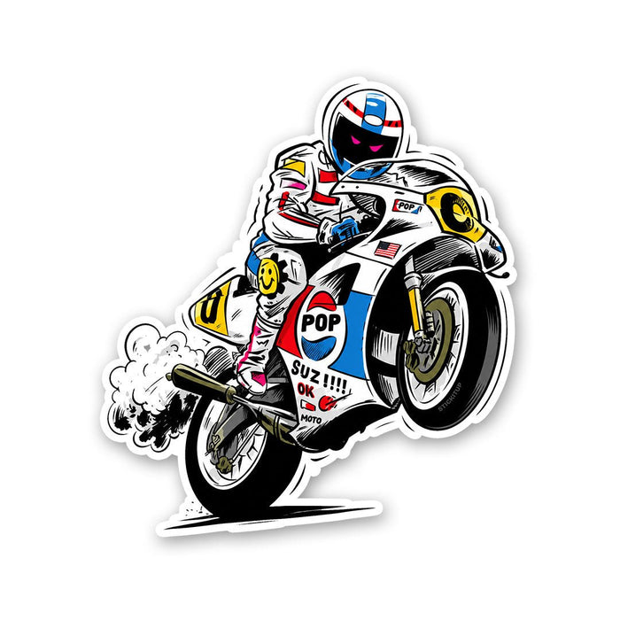 Biker Race Sticker - Stickers | STICK IT UP