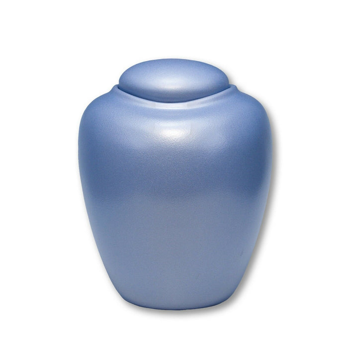 Biodegradable, Adult Azure Aqua Blue Sand and Gelatin Funeral Cremation Urn