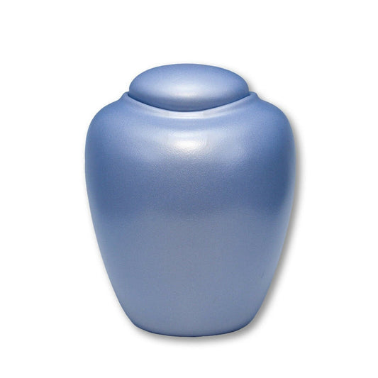 Biodegradable, Adult Azure Aqua Blue Sand and Gelatin Funeral Cremation Urn