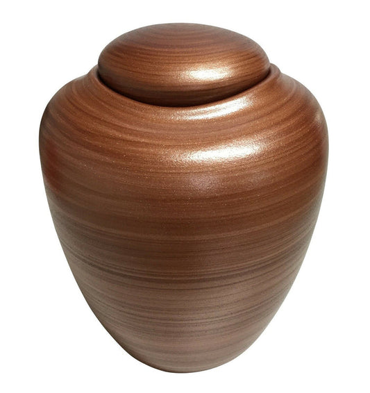 Biodegradable, Adult Azure Mahogany Sand and Gelatin Funeral Cremation Urn