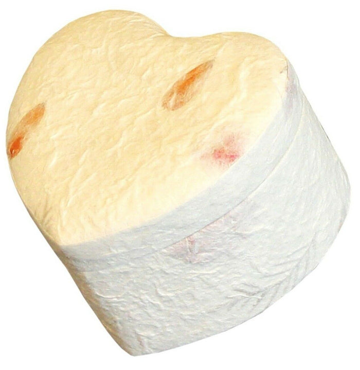 Biodegradable, Eco-Friendly Floral Keepsake Heart Cremation Urn, 30 Cubic Inches