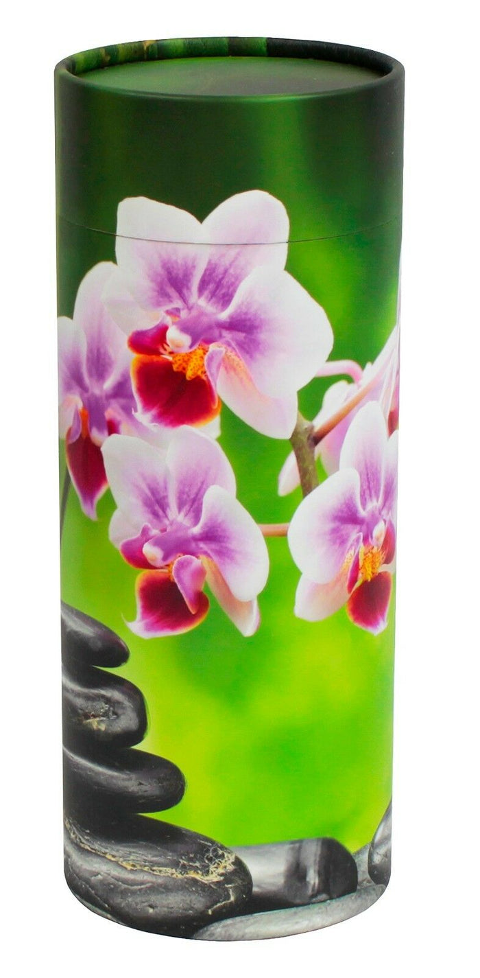 Biodegradable Large/Adult 200 Cubic Inches Orchid Scattering Tube Funeral Cremation Urn