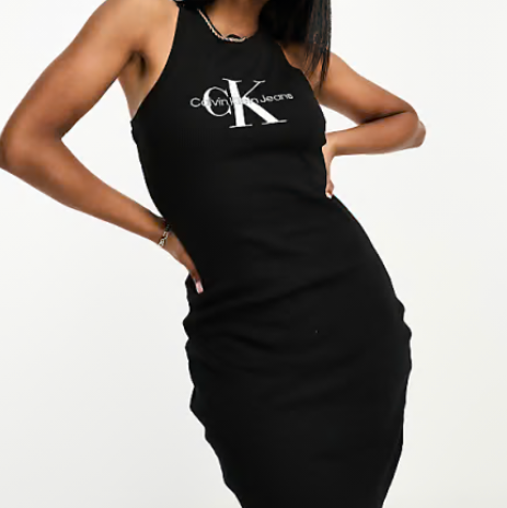 Black Rib Dress (Calvin Klein)