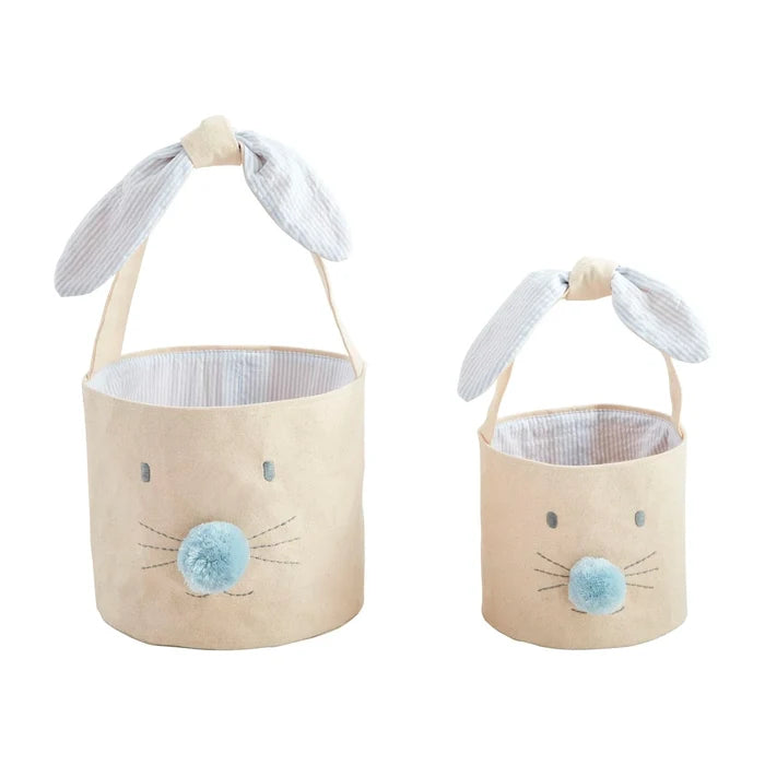 BLue Bunny Face easter Basket