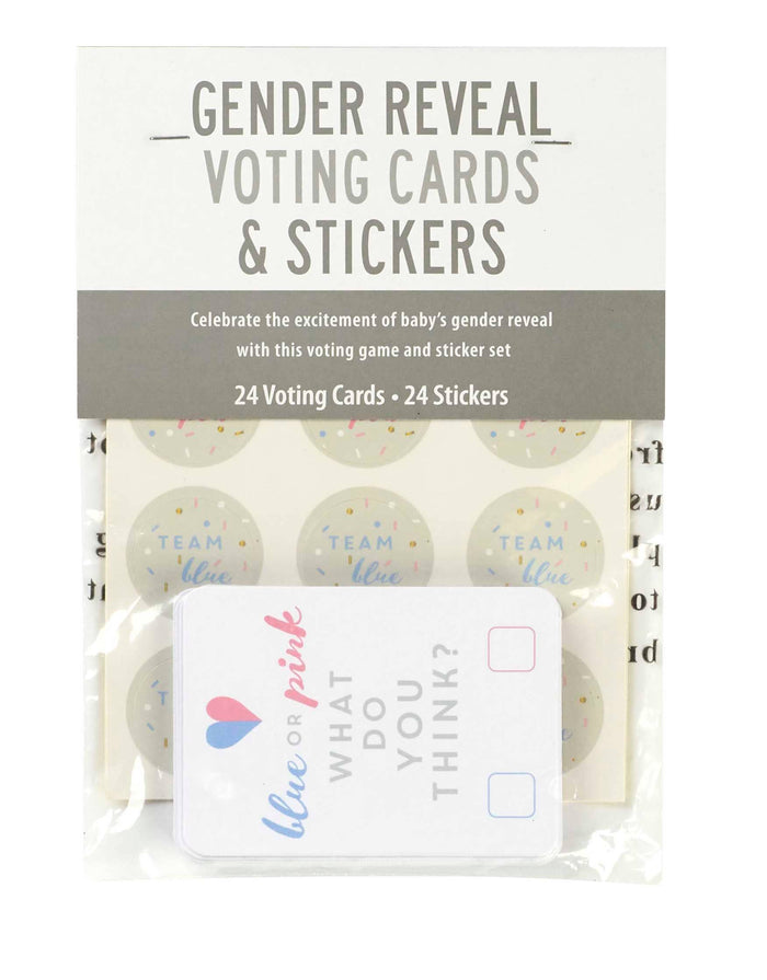 Blue Or Pink- Gender Reveal Voting Cards