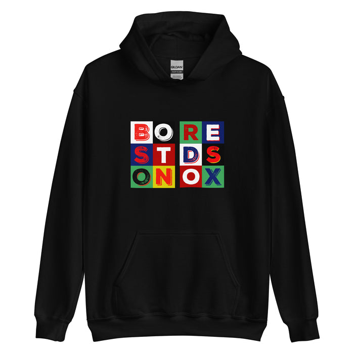 BORESTDSONOX in color blocks boston red sox the red seat black hoodie
