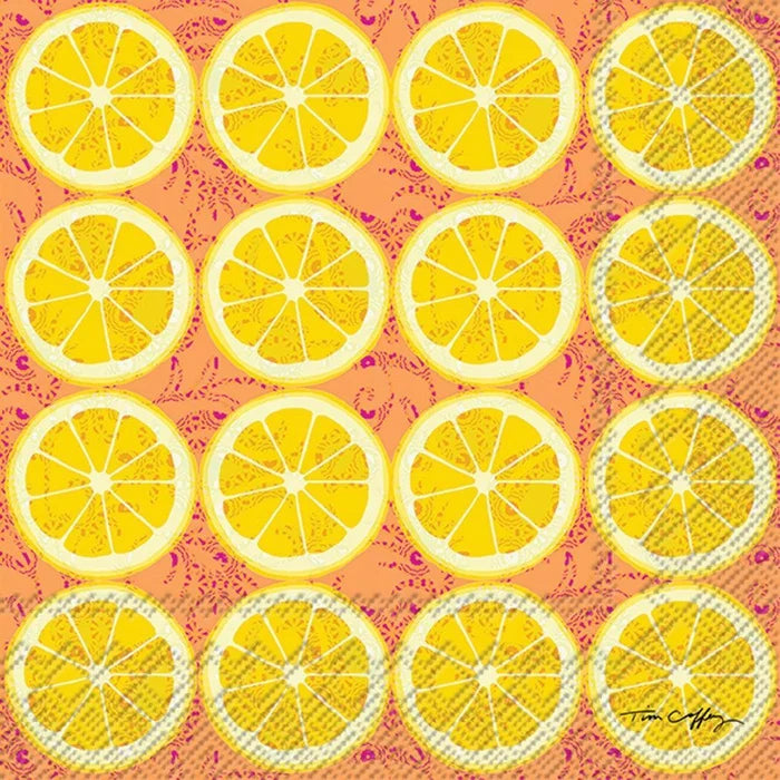 Boston International Lunch Napkins: Lemon Craze