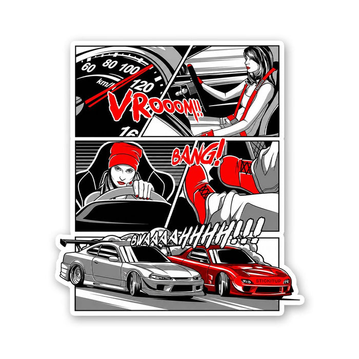 Car Vrooom Sticker - Stickers | STICK IT UP