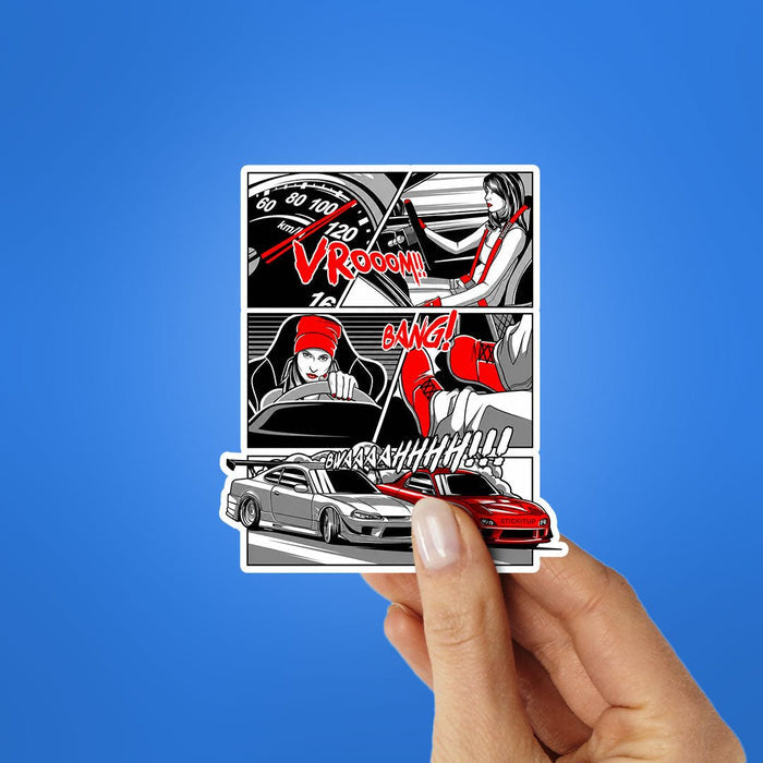Car Vrooom Sticker - Stickers | STICK IT UP
