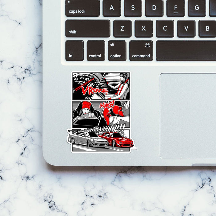 Car Vrooom Sticker - Stickers | STICK IT UP