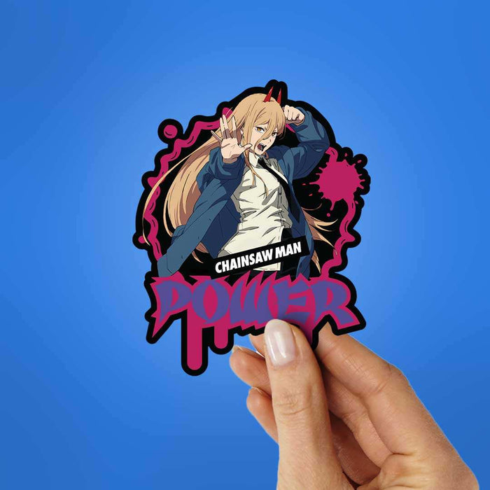 Chainsaw Man Power Sticker - Stickers | STICK IT UP