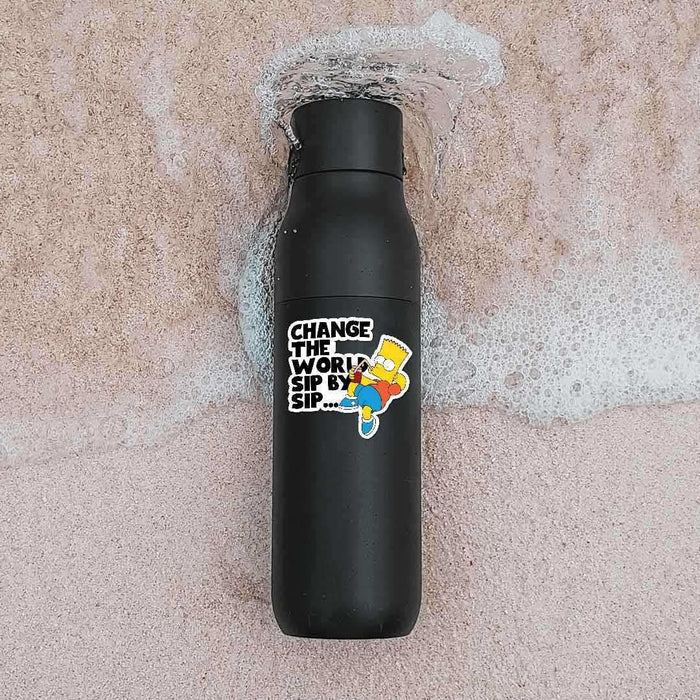 Change The World Sip By Sip Sticker - Stickers | STICK IT UP