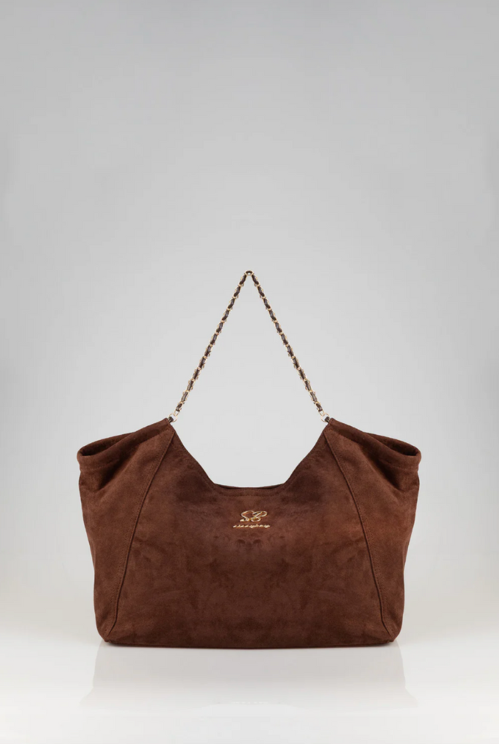 Chocolate Suede Handbag (Sissy Boy)