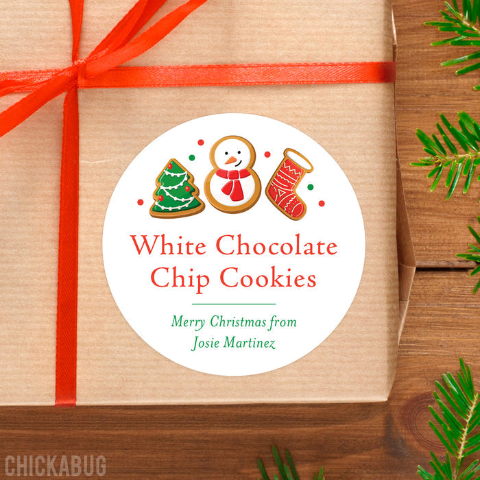 Christmas Cookies Food & Baking Gift Labels