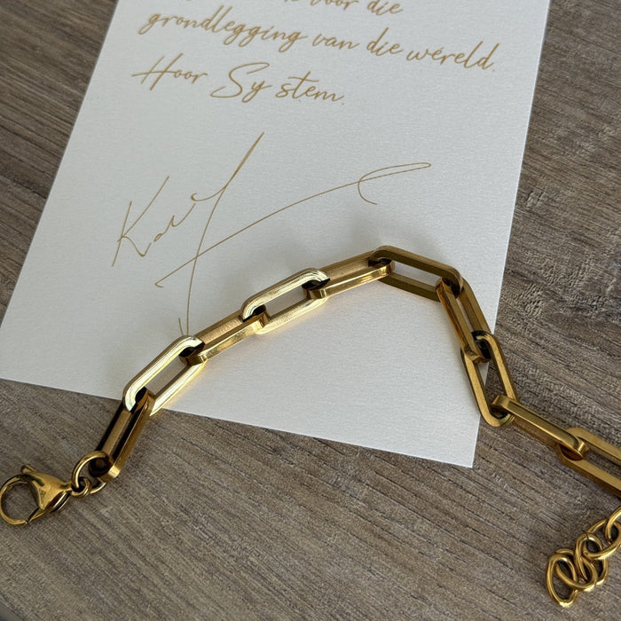 Chunky Paper Clip Bracelet (KVJ)