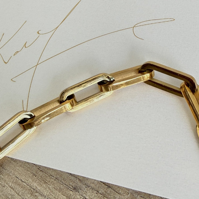 Chunky Paper Clip Bracelet (KVJ)