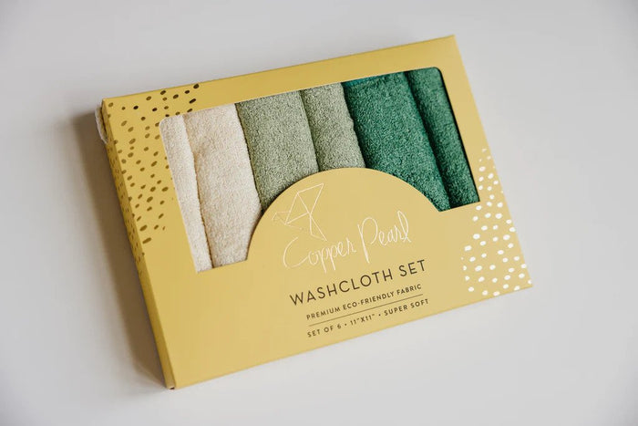 Copper Pearl 6 Ultra Soft Wash Cloths in Haven