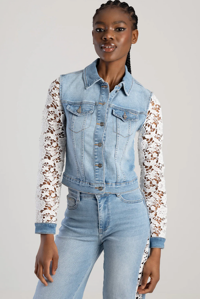 Crochet Denim Jacket (Sissy Boy)