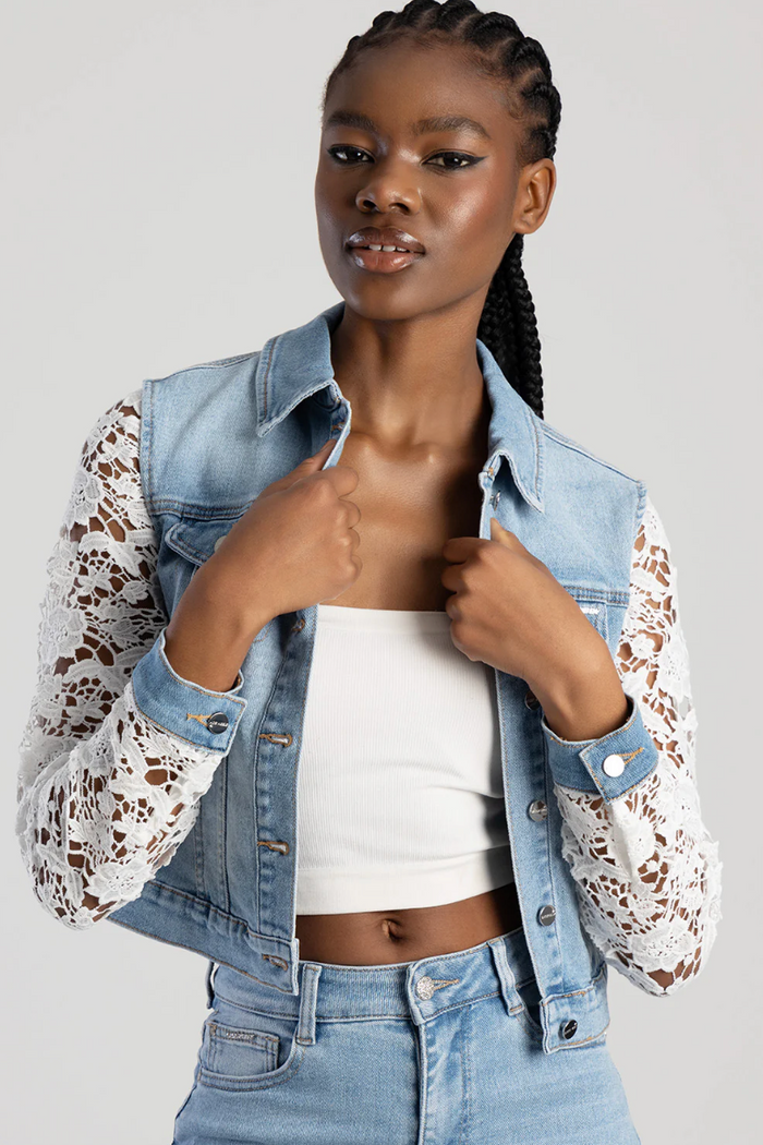 Crochet Denim Jacket (Sissy Boy)