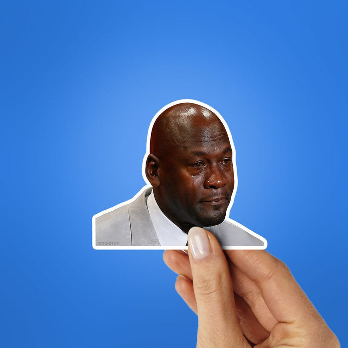 Crying Man Meme Sticker - Stickers | STICK IT UP