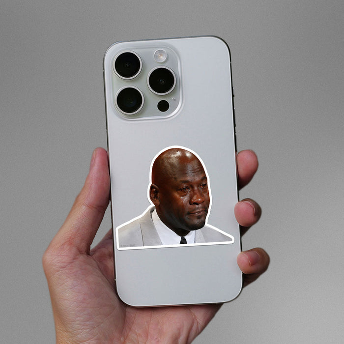 Crying Man Meme Sticker - Stickers | STICK IT UP