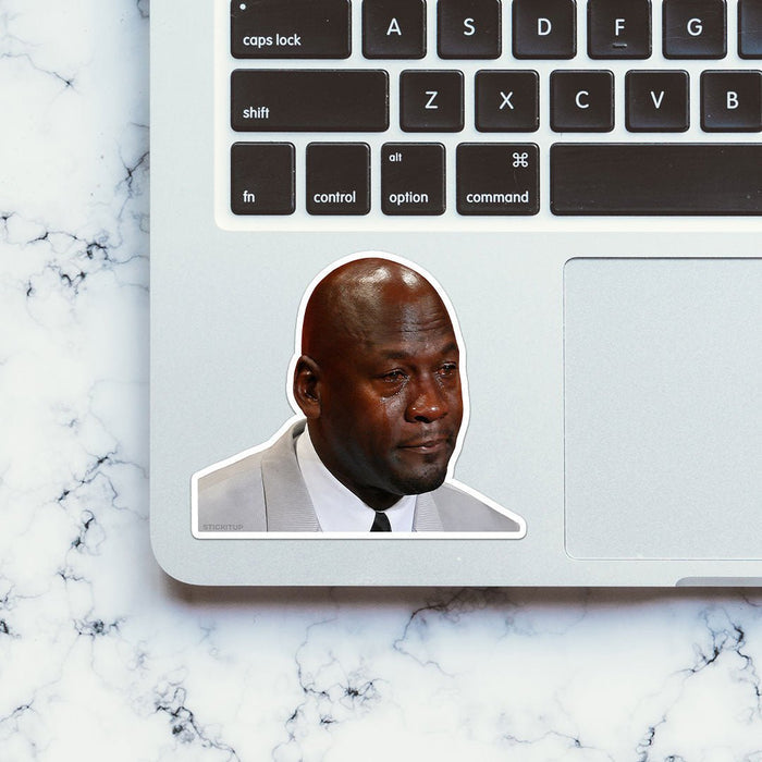 Crying Man Meme Sticker - Stickers | STICK IT UP
