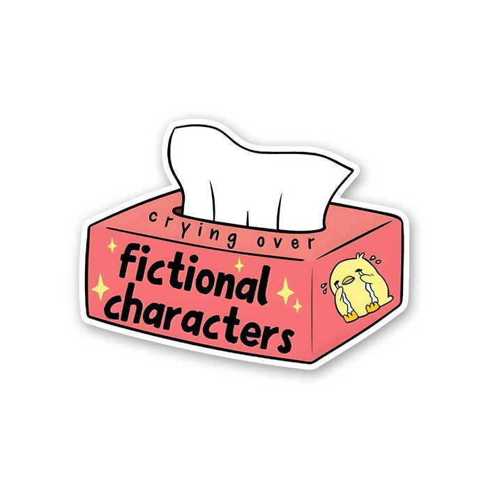 Crying Over Fictional Characters Sticker - Stickers | STICK IT UP