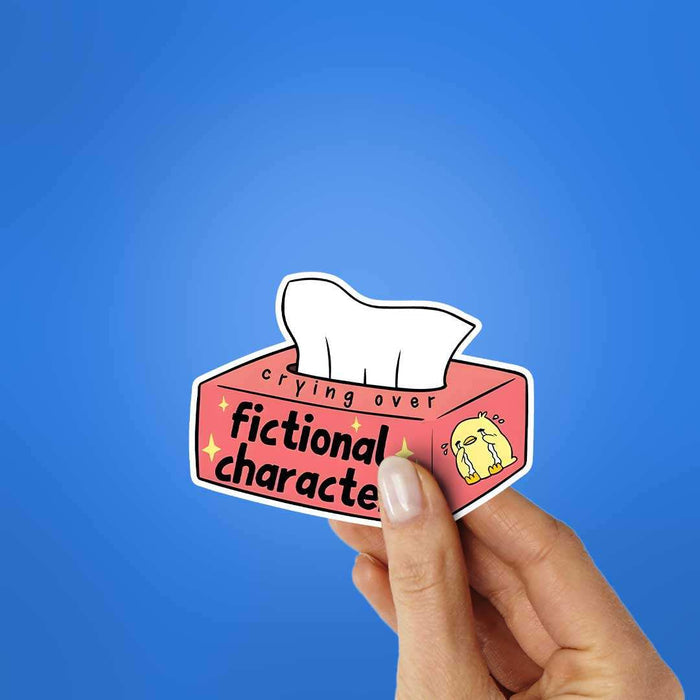 Crying Over Fictional Characters Sticker - Stickers | STICK IT UP