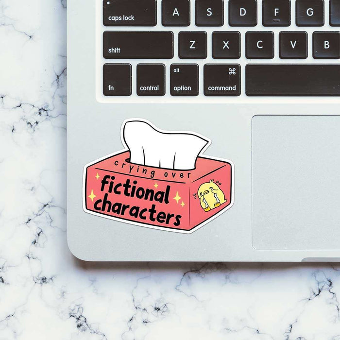 Crying Over Fictional Characters Sticker - Stickers | STICK IT UP