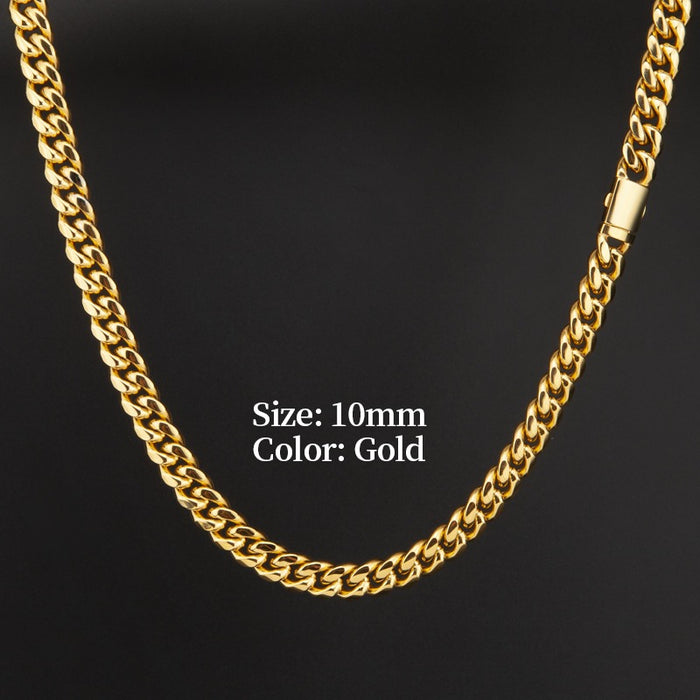 Cuban Link With fancy Clasp Chain (KVJ)