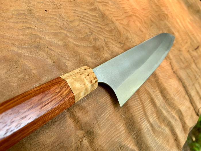 Custom Masakage Yuki Nashiji Shirogami #2 Gyuto 210 - Siamese Rosewood
