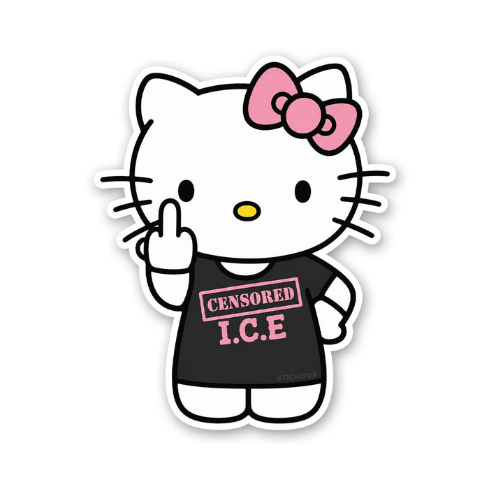 Cute Cat Censored Sticker - Stickers | STICK IT UP