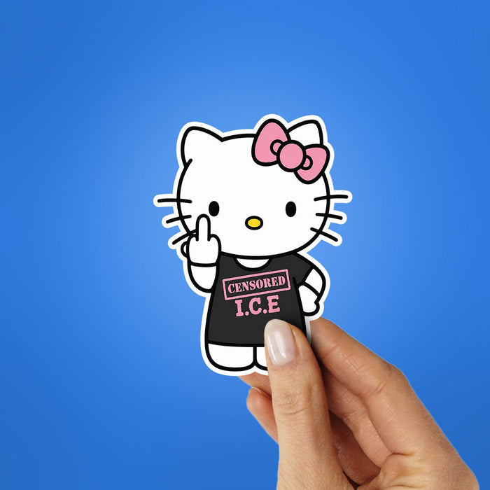Cute Cat Censored Sticker - Stickers | STICK IT UP