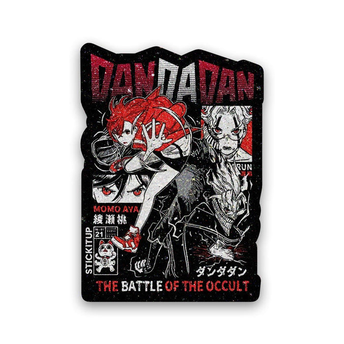Dandadan The Battler Glitter Sticker - Glitter Stickers | STICK IT UP