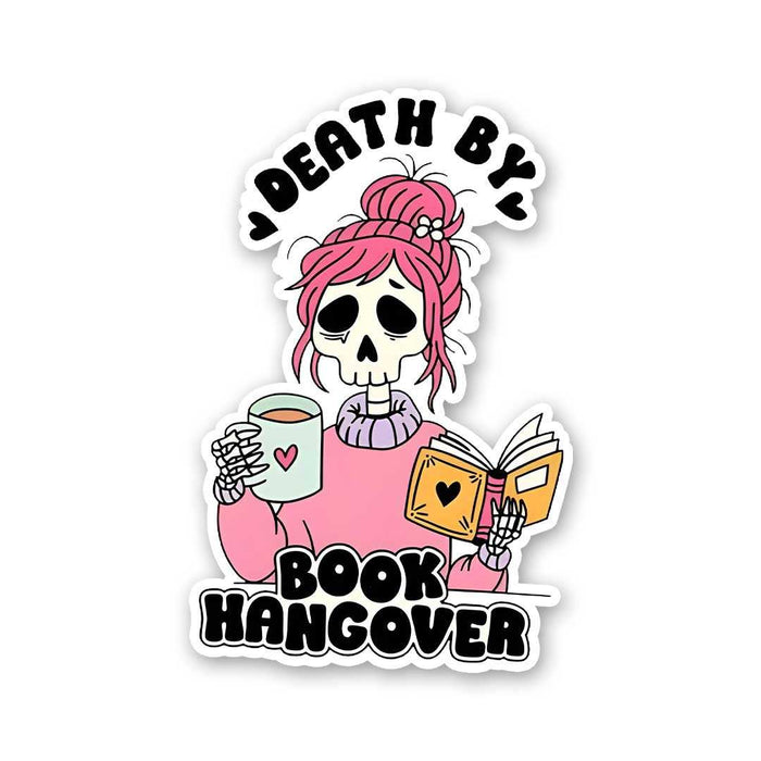 Death By Book Hangover Sticker - Stickers | STICK IT UP