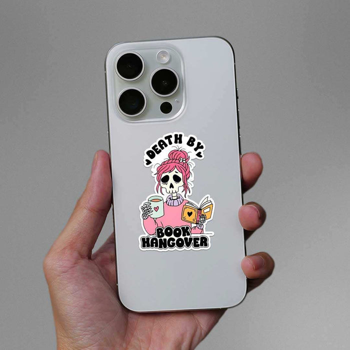 Death By Book Hangover Sticker - Stickers | STICK IT UP