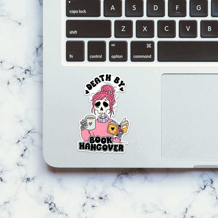 Death By Book Hangover Sticker - Stickers | STICK IT UP